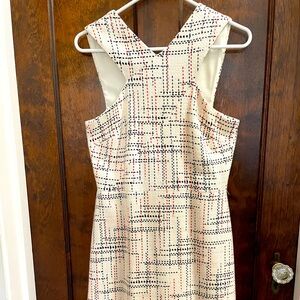 Banana Republic, cream colored, tweed sleeveless dress, Size 6